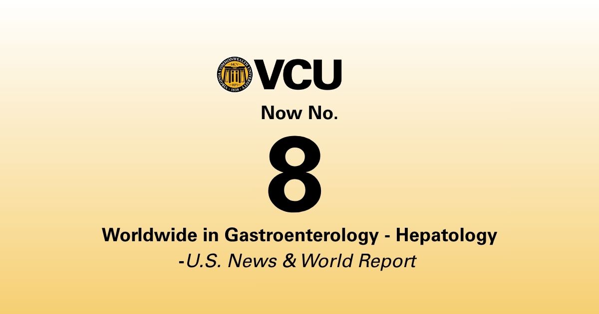 VCU Gastroenterology-Hepatology Program Now Eighth Worldwide