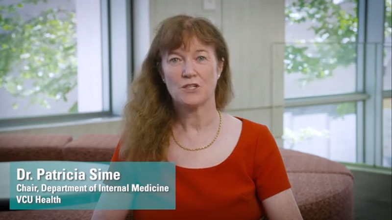 Dr. Patricia Sime: VCU Department of Internal Medicine Welcome